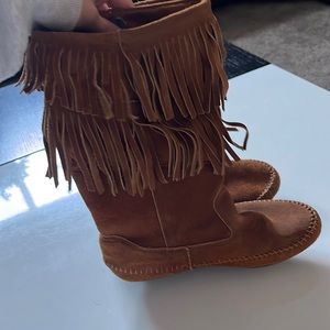 Moccasin boots. Never worn.